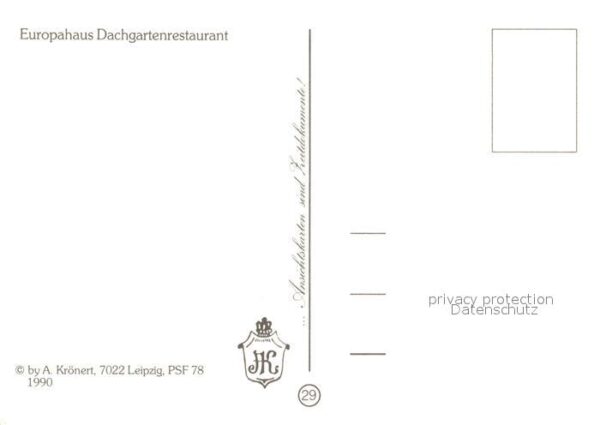 Leipzig Europahaus Dachgartenrestaurant – Bild 2