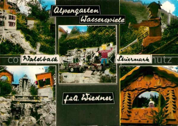 Waldbach Steiermark Alpengarten Wasserspiele