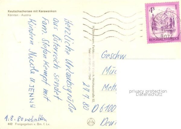 Keutschach See Fliegeraufnahme mit Karawanken – Bild 2