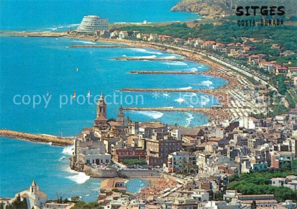 Sitges Costa Dorado Fliegeraufnahme