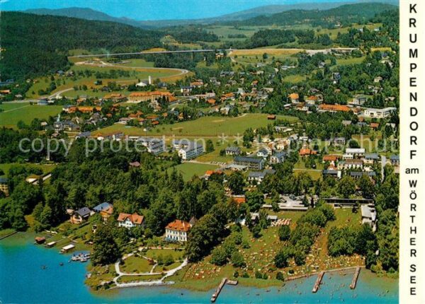 Krumpendorf Woerthersee Fliegeraufnahme