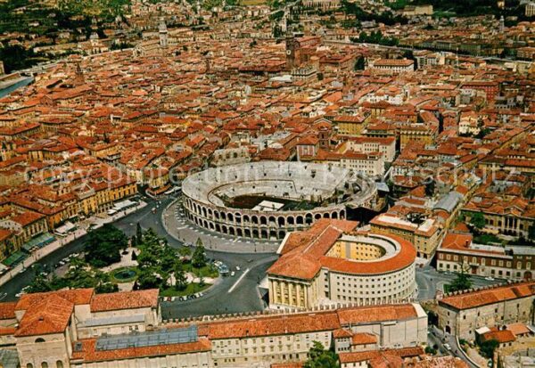 Verona Veneto Fliegeraufnahme
