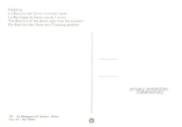 Padova Fliegeraufnahme mit Basilika des Santo – Bild 2