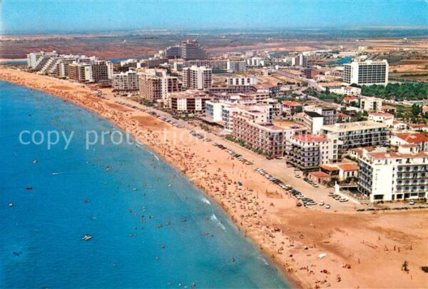 Rosas Costa Brava Cataluna Fliegeraufnahme