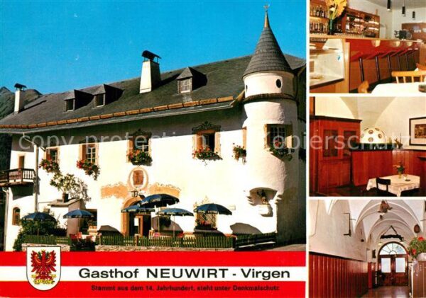 Virgen Gasthof Neuwirt Gasträume Bar