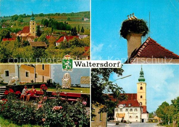 Waltersdorf Bad Waltersdorf Teilansichten Kirche Storchennest