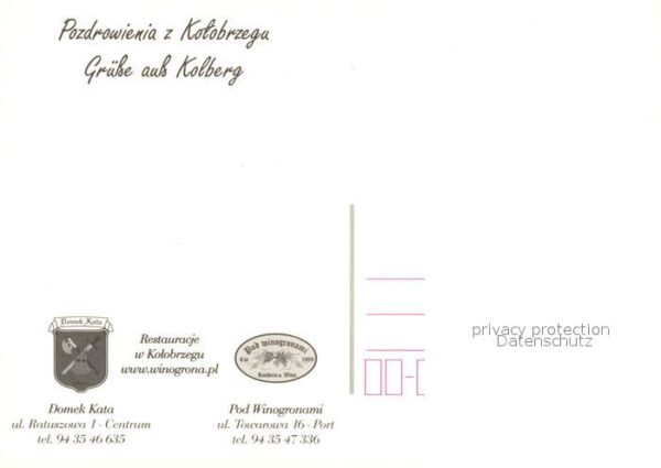 Kolberg Ostseebad Kolobrzeg Pozdrowienia z Kolobrzegu – Bild 2