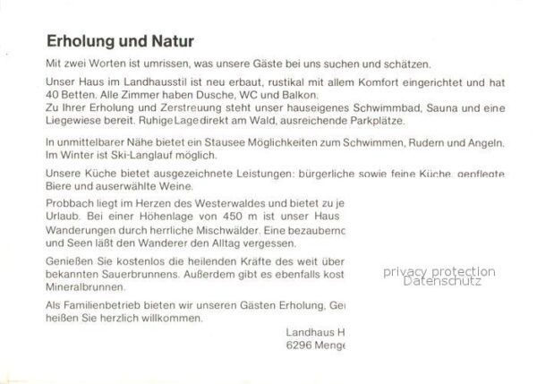 Mengerskirchen Landhaus Höhler am Stausee – Bild 2