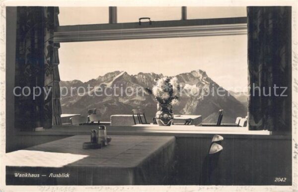 Garmisch-Partenkirchen Wankhaus Ausblick Alpen