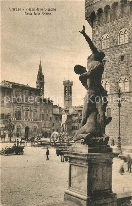Firenze Florenz Piazza della Signoria Ratto delle Sabin