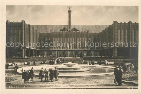 Koeln Rhein Messehof Offizielle Postkarte der Press