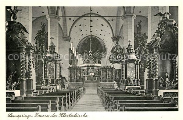 Lamspringe Inneres der Klosterkirche