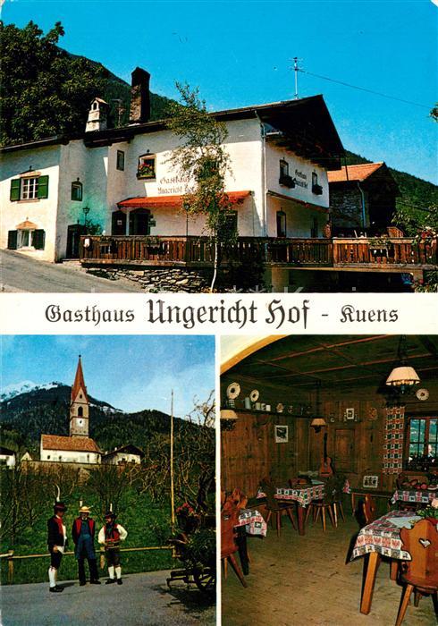 Kuens Gasthaus Ungericht Hof Kirche Trachten