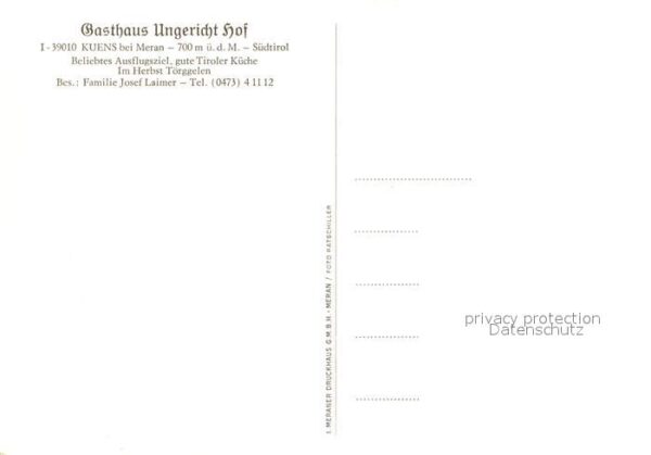 Kuens Gasthaus Ungericht Hof Kirche Trachten – Bild 2