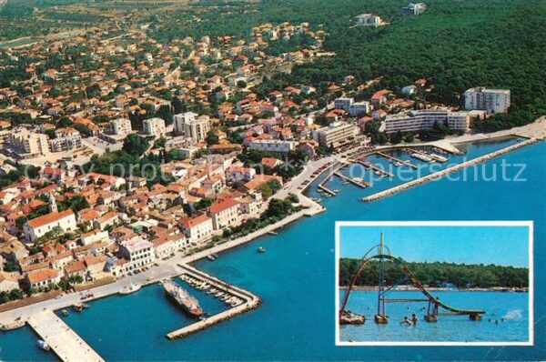 Biograd Fliegeraufnahme Badestrand