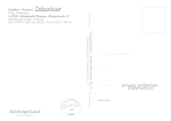 Altenmarkt Pongau Gasthof Pension Schartner – Bild 2