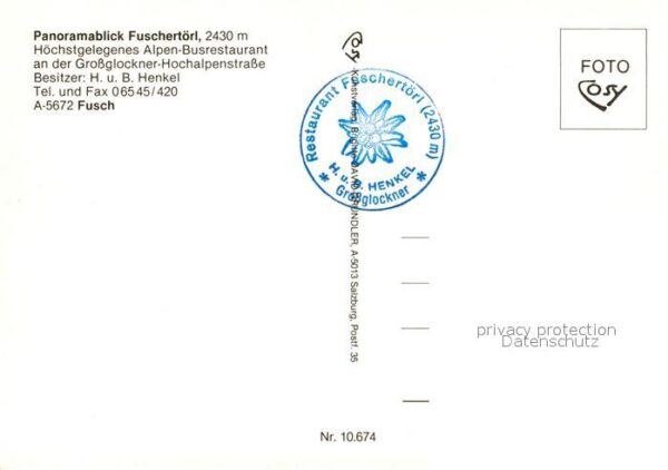 Fusch Grossglocknerstrasse Panoramablick Fuschertörl Bergrestauran – Bild 2