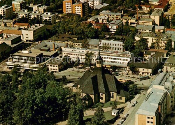 Lappeenranta Zentrum Kirche Fliegeraufnahme