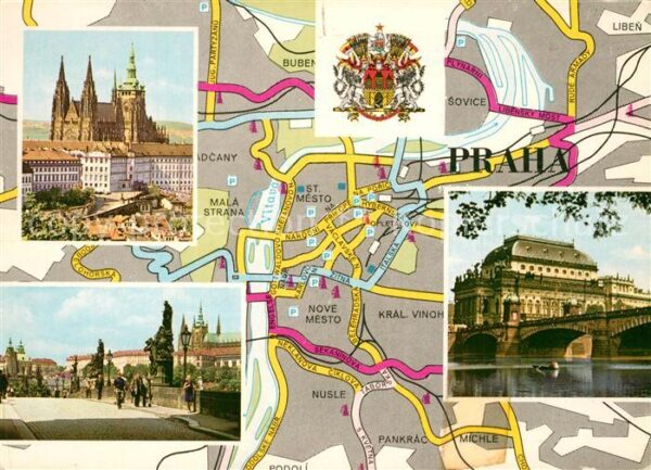 Praha Prahy Prague Hradcany Karluv most Narodni divadlo Pr
