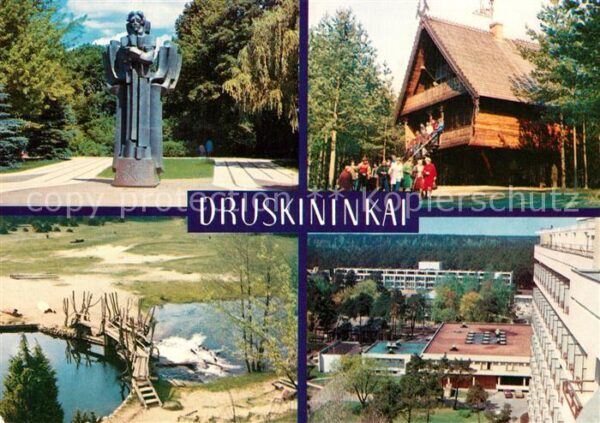 Druskininkai Ciurlionio paminklas Saules taku Misko