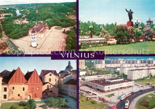 Vilnius Gedimino aikste Senamiescio fragmentas