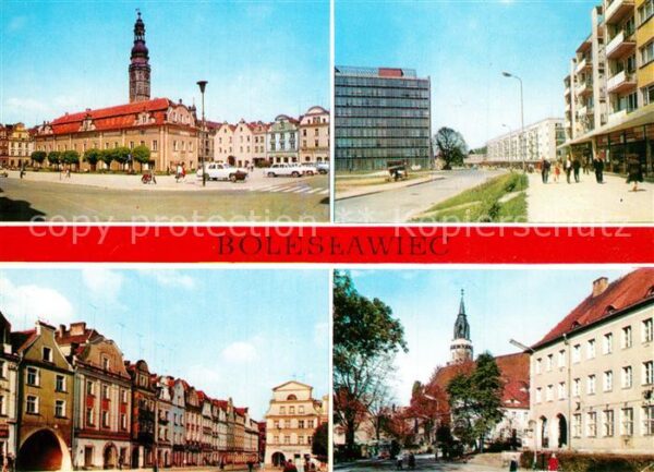 Boleslawiec Bunzlau Ratusz Ulica Adama Asnyka Zabytkowe kam