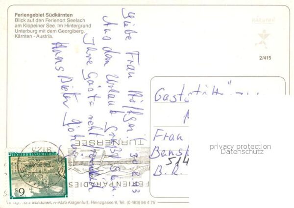 Klopeinersee Feriengebiet Ferienort Seelach Unterbur – Bild 2