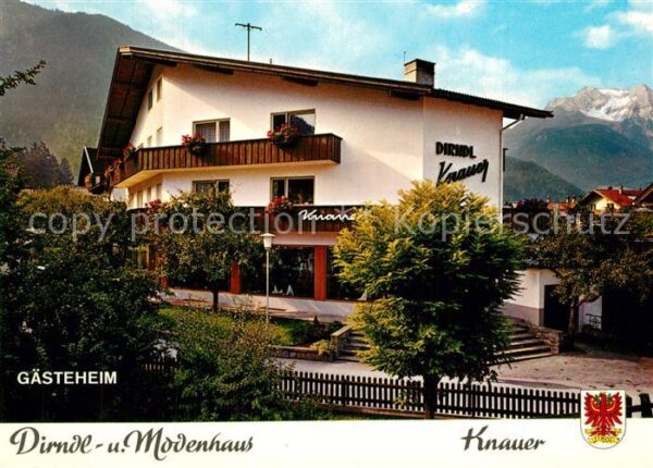 Mayrhofen Zillertal Gästeheim Knauer Dirndl- und Modenhaus
