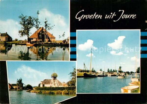 Joure Häuser am Kanal Hafen Boote