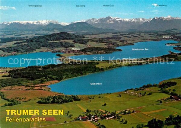 Obertrum See Ferienparadies Trumer Seen Alpenpanoram