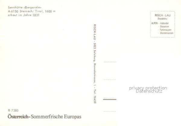 Steinach Brenner Tirol Sennhütte Bergeralm Alpenpanorama – Bild 2
