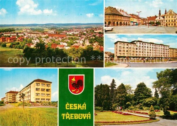 Ceska Trebova Gesamtansicht Platz Innenstadt Park Woh