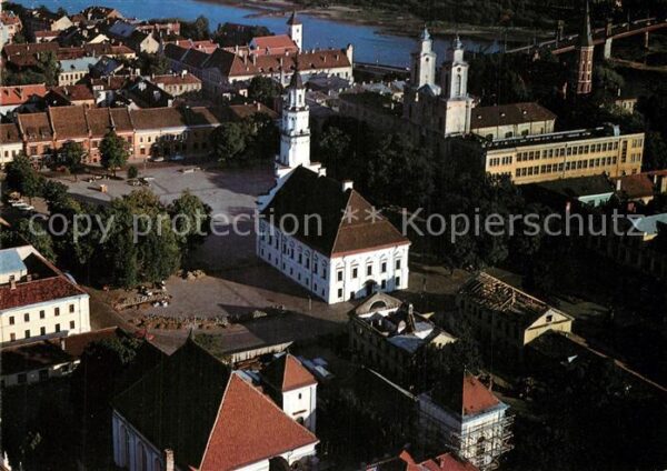 Kaunas Kowno Kirche Fliegeraufnahme