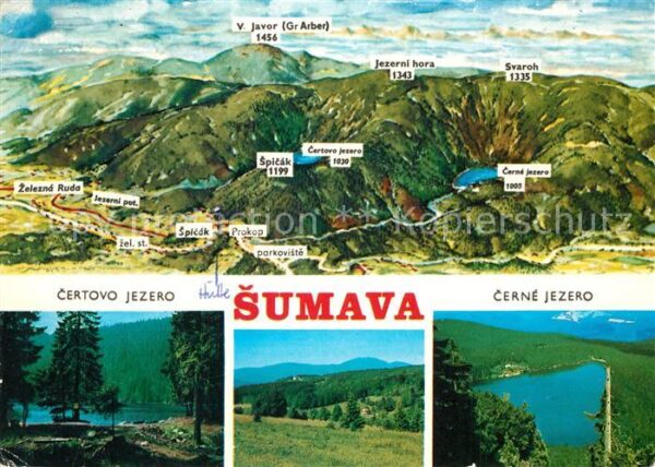 Sumava Czechia Panorama Naturschutzgebiet Grosser Arbe