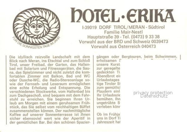 Dorf Tirol Hotel Erika Hallenbad Swimming Pool Son – Bild 2