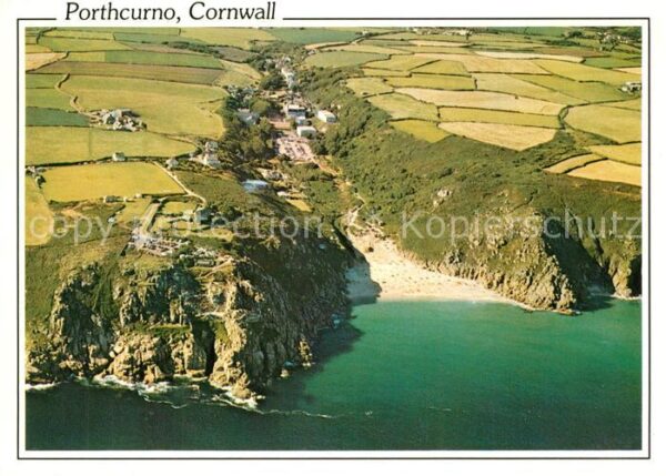 Porthcurno Aerial view