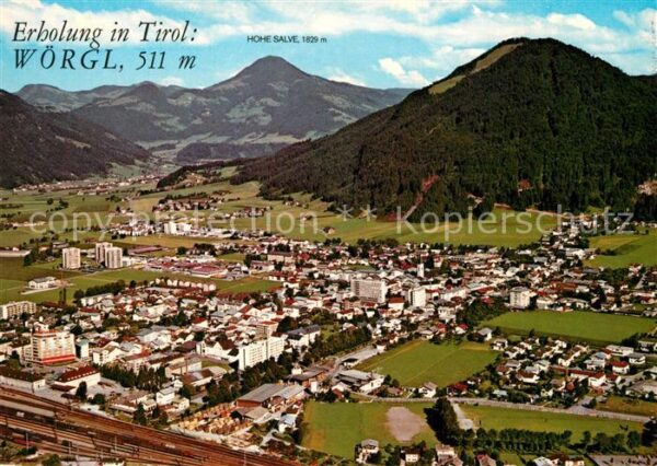 Woergl Tirol Panorama Inntal mit Blick zu Hohe Salve