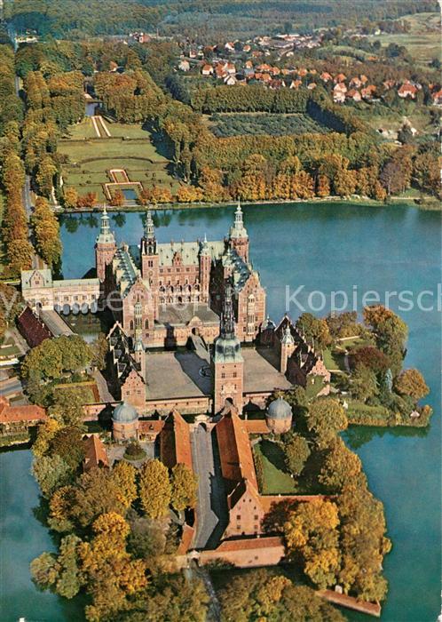 Hillerod Schloss Frederiksborg Fliegeraufnahme