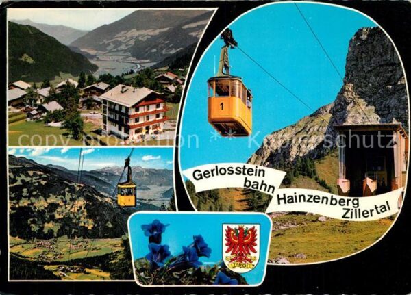 Hainzenberg Gerlosstein Bergbahn Talblick Alpenpano