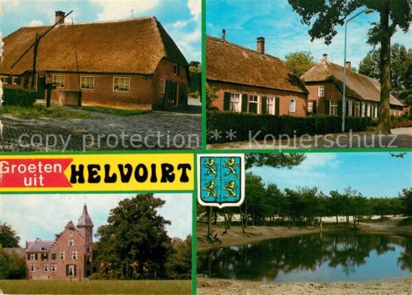 Helvoirt Ortsmotive alter Brunnen Teich