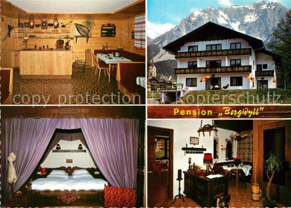 Ramsau Dachstein Steiermark Pension Bergidyll Gastraum Fremdenzimme