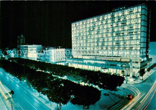 Tunis International Tunisia Hotel at night
