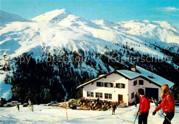 Reschen See Tirol Schihaus Schöneben Wintersportplatz Alp