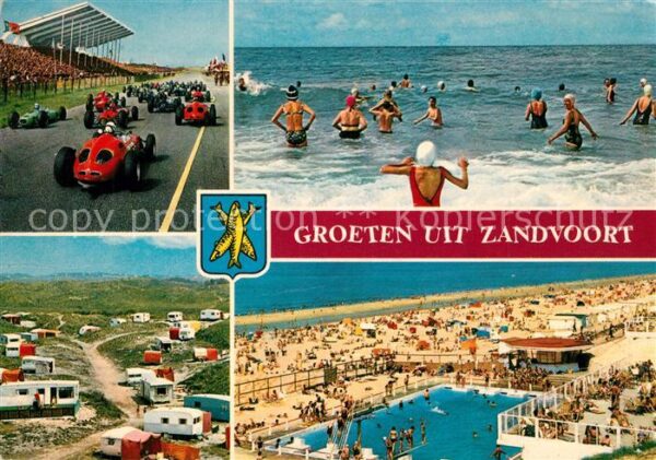 Zandvoort Holland Strand Freibad Campingplatz Autorennen