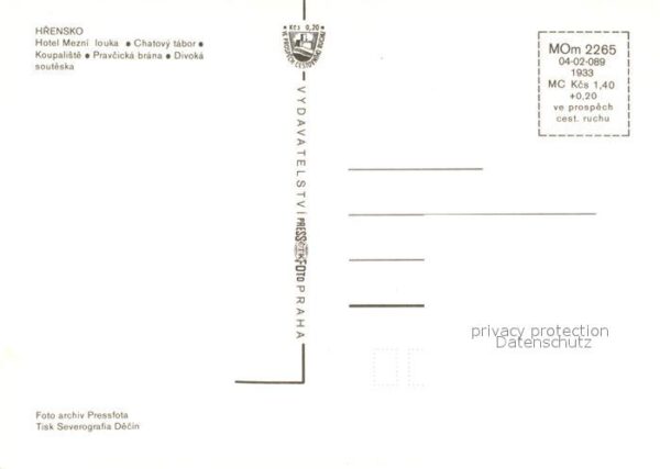 Hrensko Hotel Mezni Louka Bungalows Landschafts – Bild 2