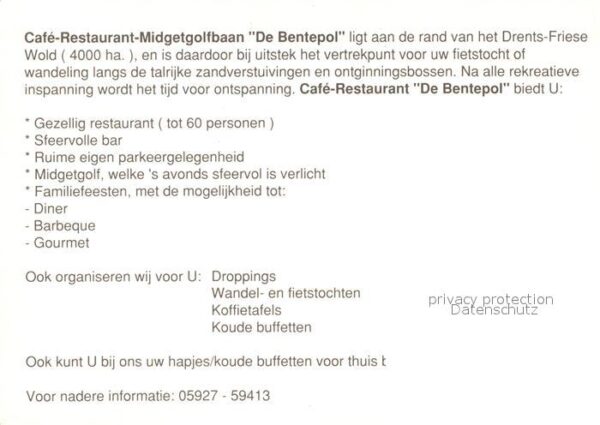 Hoogersmilde Cafe Restaurant De Bentepol Drents Frie – Bild 2