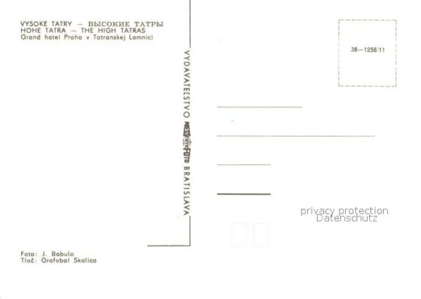 Tatranska Lomnica Grand Hotel Praha Hohe Tatra – Bild 2
