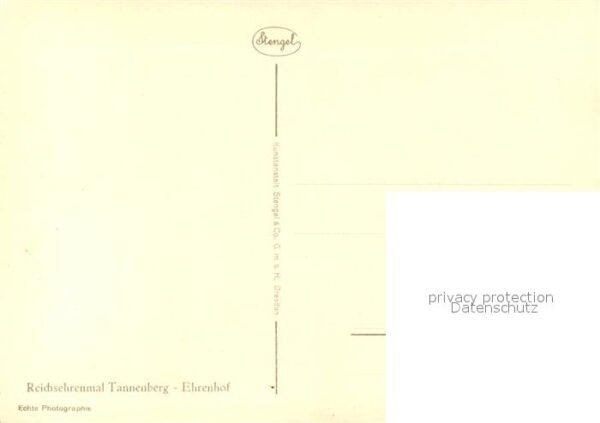 Tannenberg Ostpreussen Reichsehrenmal Ehrenhof Denkmal – Bild 2