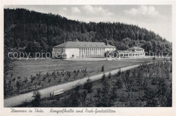 Ilmenau Thueringen Park Gaststätte Kongresshalle