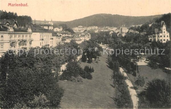 Marienbad Tschechien Boehmen Panorama